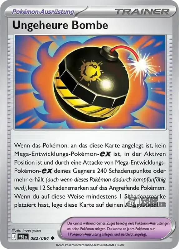 Dunkelnacht Kartenliste - Ungeheure Bombe 082/084