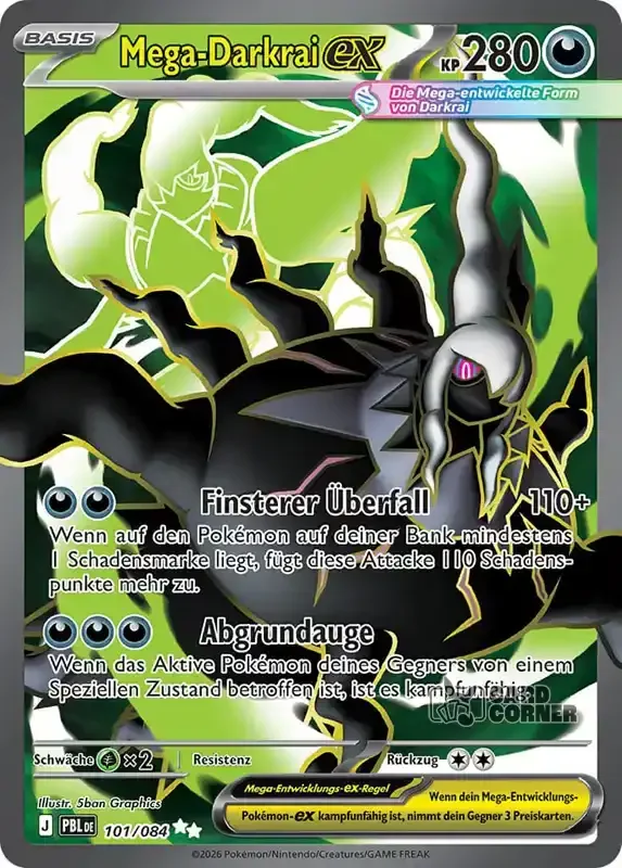 Dunkelnacht Kartenliste - Mega-Darkrai-ex 101/084