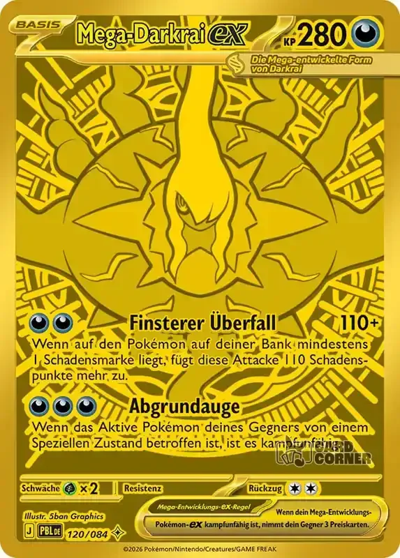 Dunkelnacht Kartenliste - Mega-Darkrai-ex 120/084