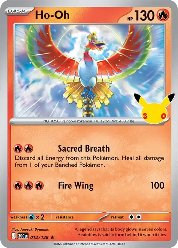 30 Jahre Kartenliste - Ho-Oh 012/128