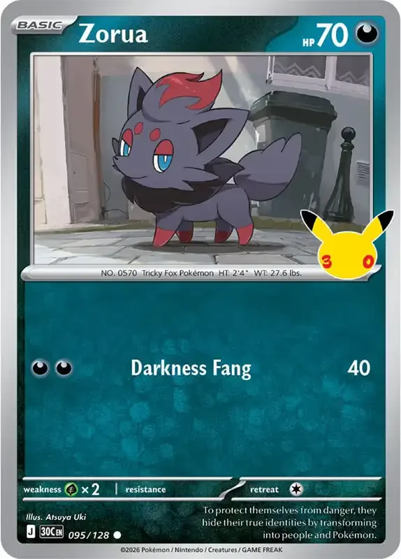 30 Jahre Kartenliste - Zorua 095/128
