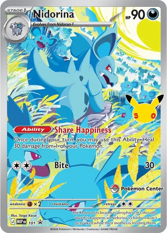 30 Jahre Kartenliste - Nidorina MEP EN 101 aus ETB/TTB