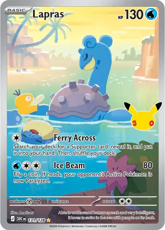 30 Jahre Kartenliste - Lapras 131/128