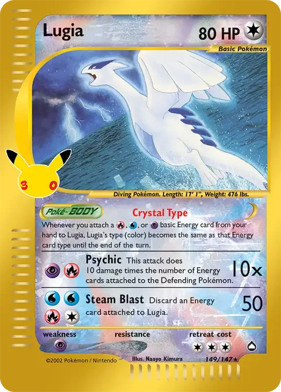 30 Jahre Kartenliste - Lugia 149/147