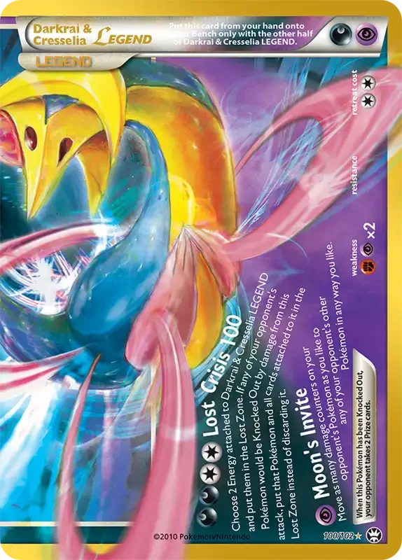 30 Jahre Kartenliste - Darkrai & Cresselia LEGENDE (unten) 100/102