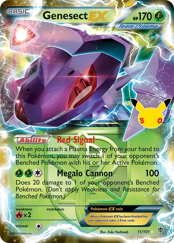 30 Jahre Kartenliste - Genesect-EX 11/101