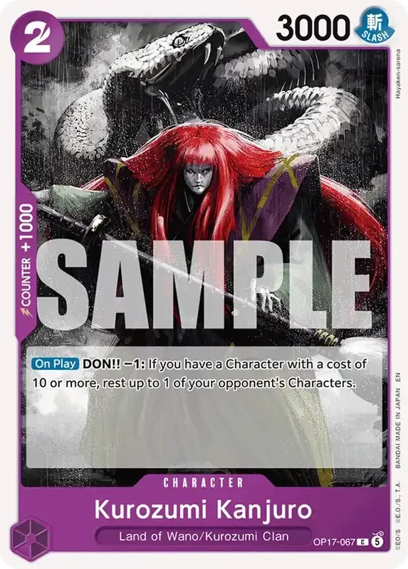 OP17 Card List - Kurozumi Kanjuro OP17-067