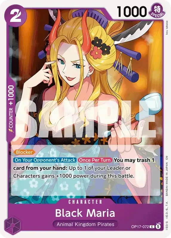 OP17 Card List - Black Maria OP17-072
