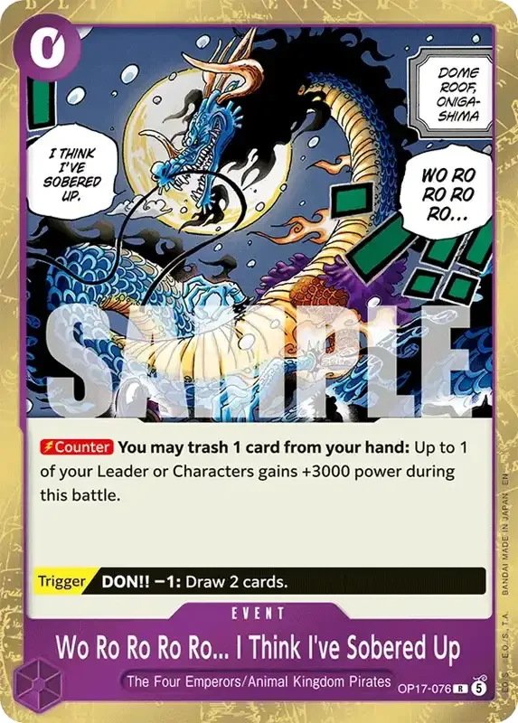 OP17 Card List - Wo Ro Ro Ro Ro!! I Think I've Sobered Up!! OP17-076