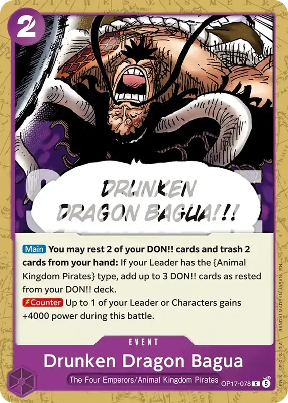 OP17 Card List - Drunken Dragon Bagua OP17-078