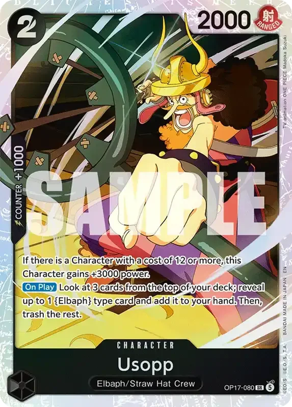 OP17 Card List - Usopp OP17-080