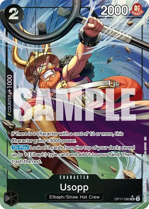 OP17 Card List - Usopp OP17-080 Parallel