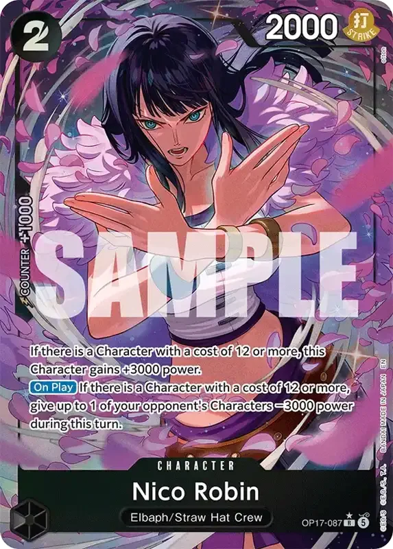 OP17 Card List - Nico Robin OP17-087 Parallel