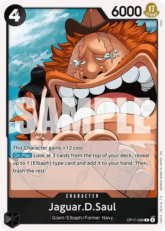 OP17 Card List - Jaguar D. Saul OP17-089