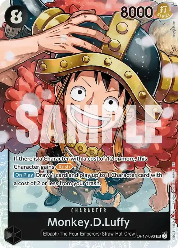 OP17 Card List - Monkey D. Luffy OP17-093