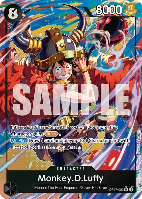OP17 Card List - Monkey D. Luffy OP17-093 Parallel