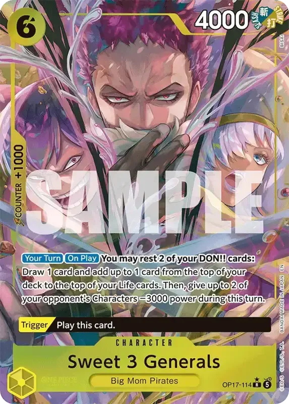 OP17 Card List - The 3 Sweet Commanders OP17-114 Parallel