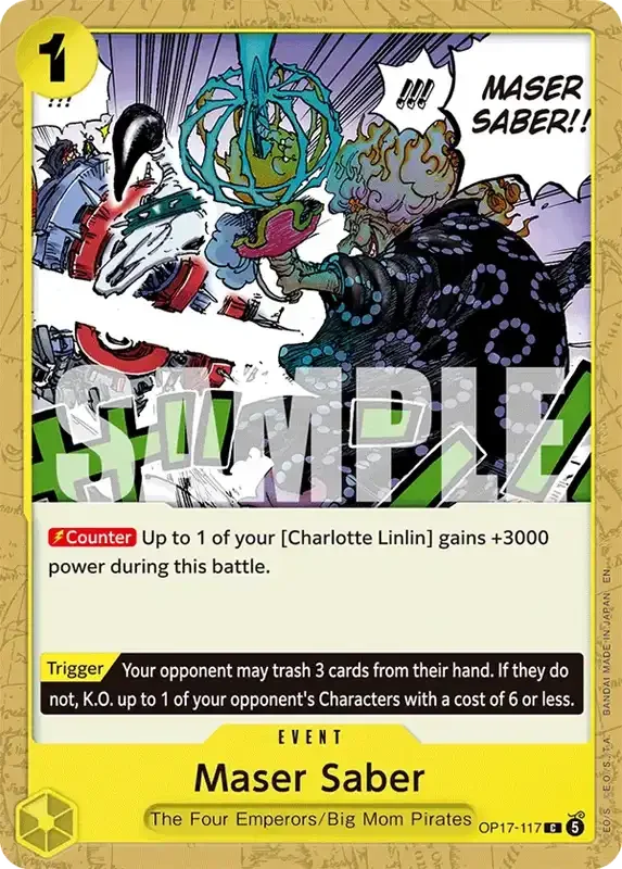 OP17 Card List - Maser Saber OP17-117