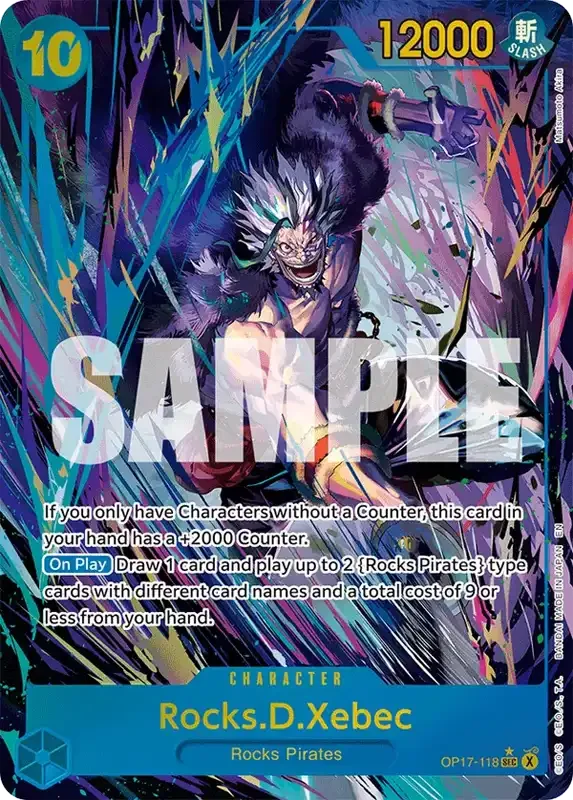 OP17 Card List - Rocks D. Xebec OP17-118 Parallel