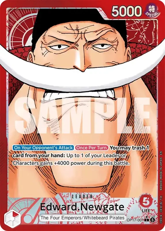 OP17 Card List - Edward Newgate OP17-001 Parallel
