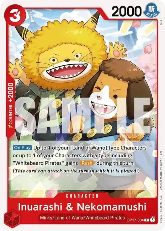 OP17 Card List - Inuarashi & Nekomamushi OP17-004