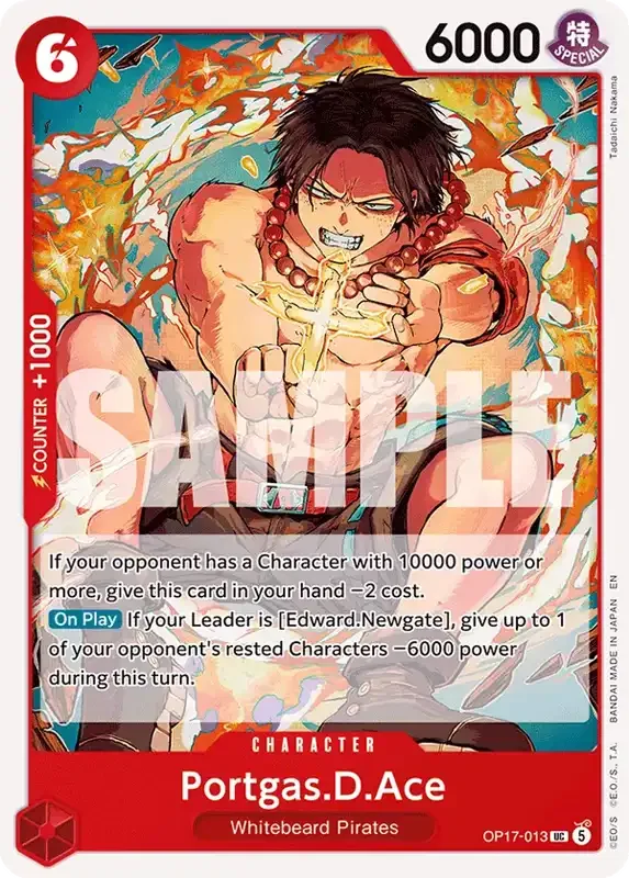 OP17 Card List - Portgas D. Ace OP17-013