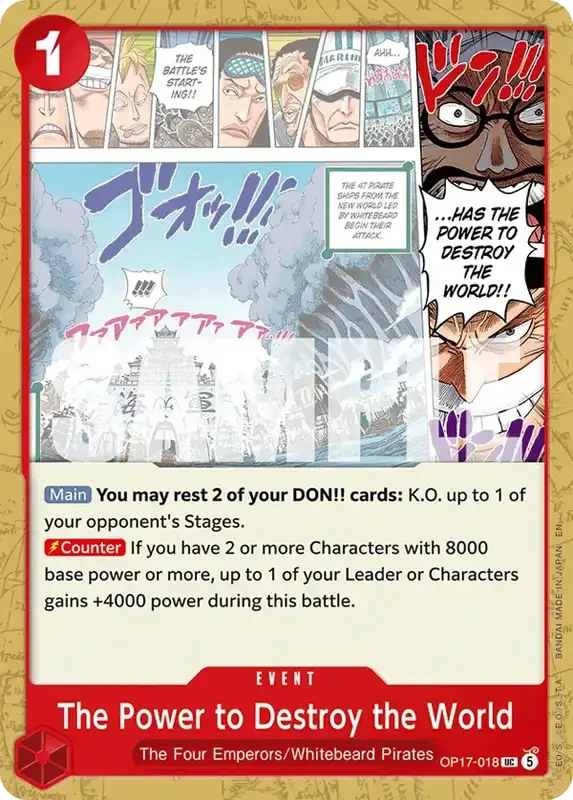 OP17 Card List - The Power to Destroy the World OP17-018