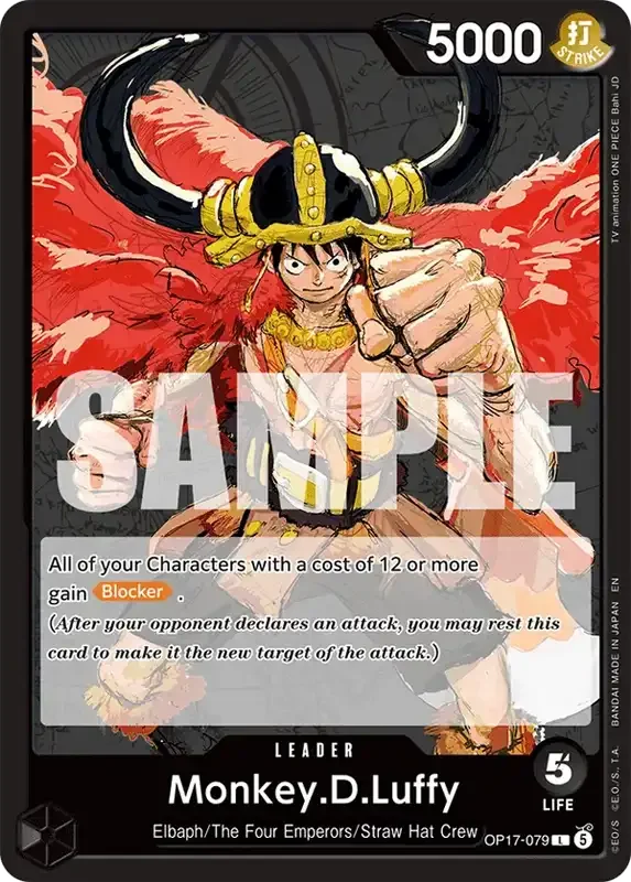 OP17 Card List - Monkey D. Luffy OP17-079