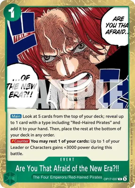 OP17 Card List - Are You That Afraid of the New Era?!! OP17-037