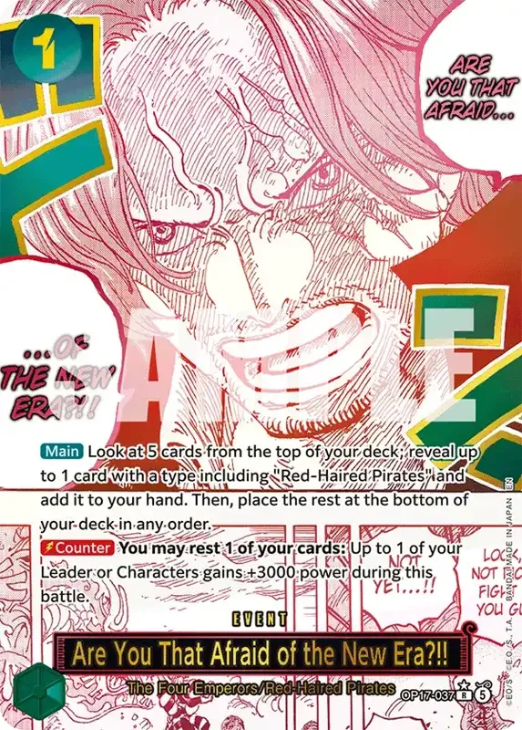 OP17 Card List - Are You That Afraid of the New Era?!! OP17-037 Parallel