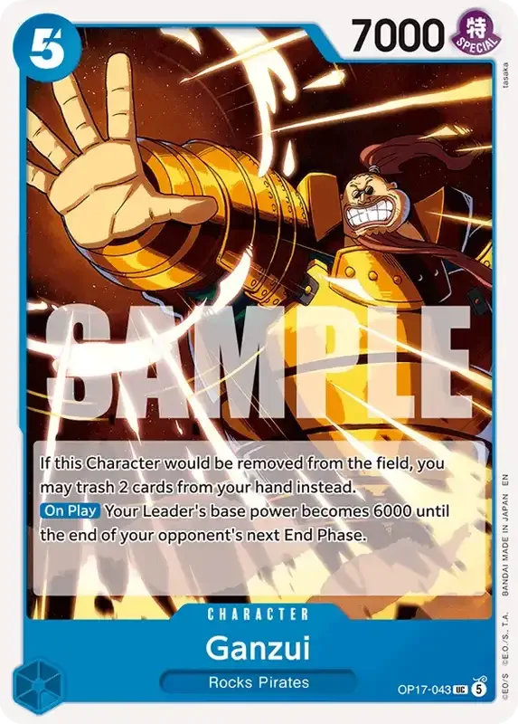 OP17 Card List - Ganzui OP17-043