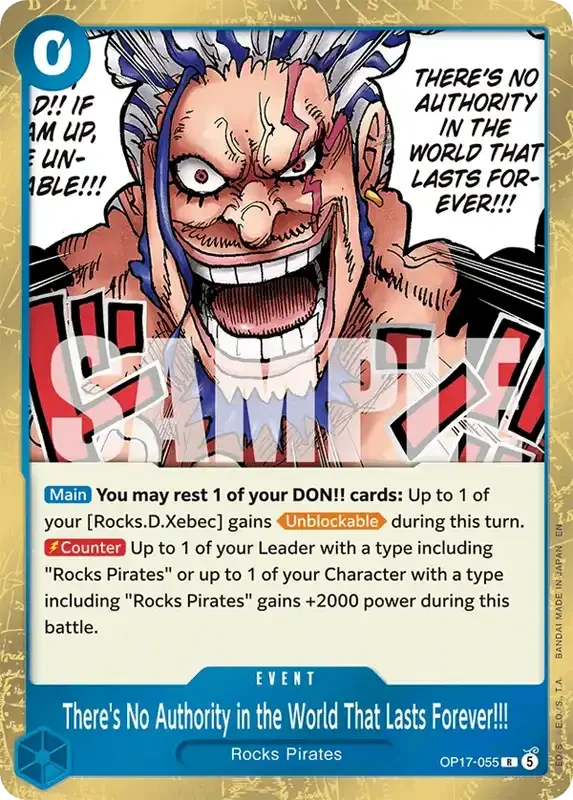 OP17 Card List - There's No Authority in the World That Lasts Forever!!! OP17-055