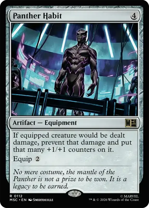 Marvel Super Heroes Set List - Panther Habit