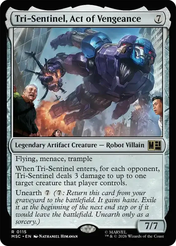Marvel Super Heroes Set List - Tri-Sentinel, Act of Vengeance