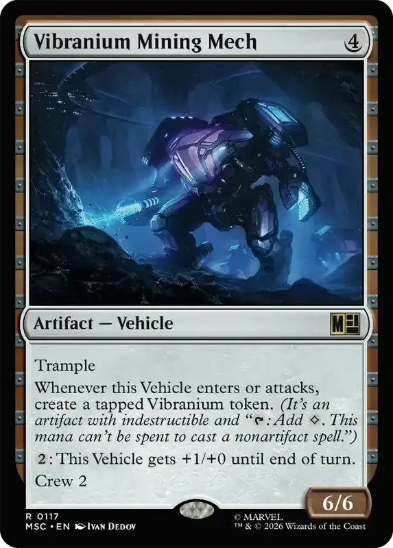 Marvel Super Heroes Set List - Vibranium Mining Mech