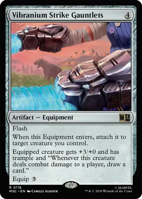 Marvel Super Heroes Set List - Vibranium Strike Gauntlets