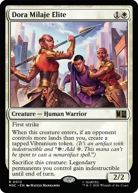 Marvel Super Heroes Set List - Dora Milaje Elite