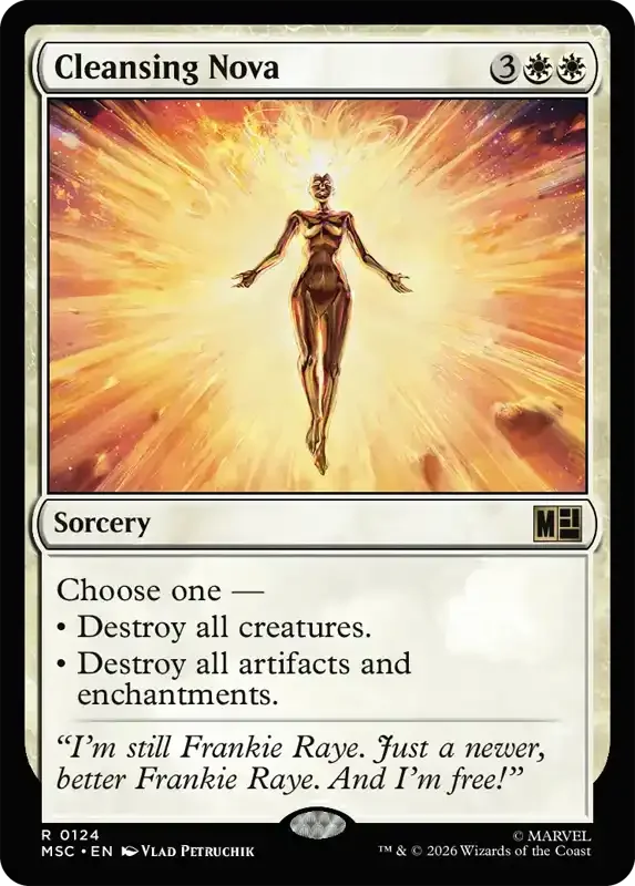 Marvel Super Heroes Set List - Cleansing Nova