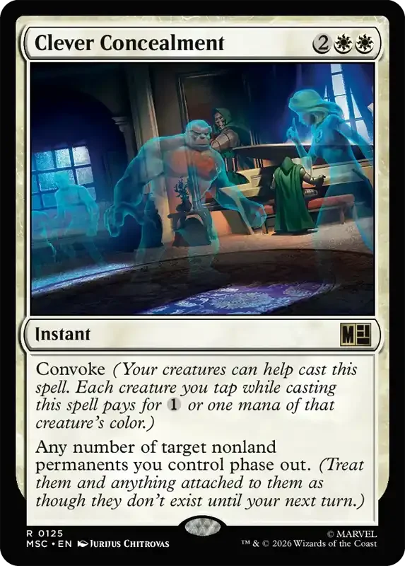 Marvel Super Heroes Set List - Clever Concealment