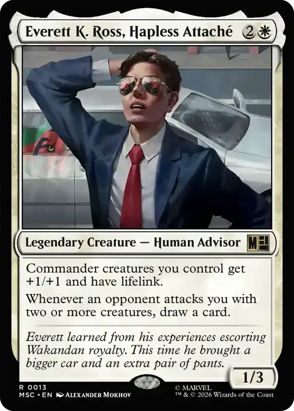 Marvel Super Heroes Set List - Everett K. Ross, Hapless Attaché