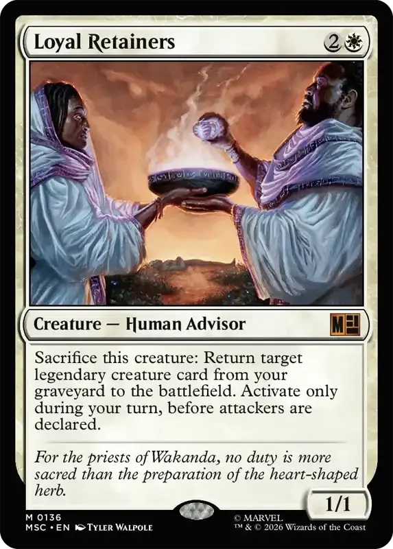 Marvel Super Heroes Set List - Loyal Retainers