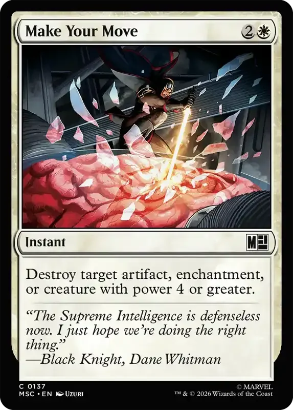 Marvel Super Heroes Set List - Make Your Move