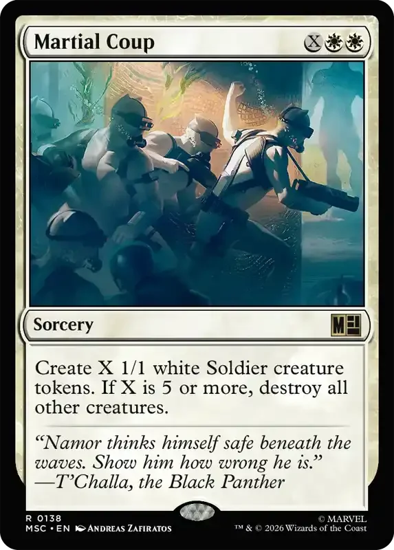 Marvel Super Heroes Set List - Martial Coup