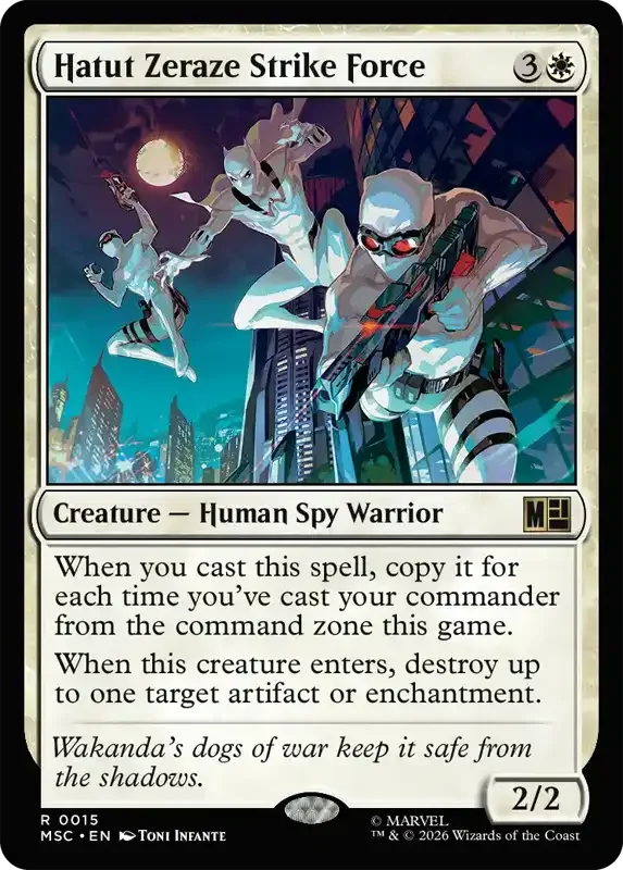 Marvel Super Heroes Set List - Hatut Zeraze Strike Force