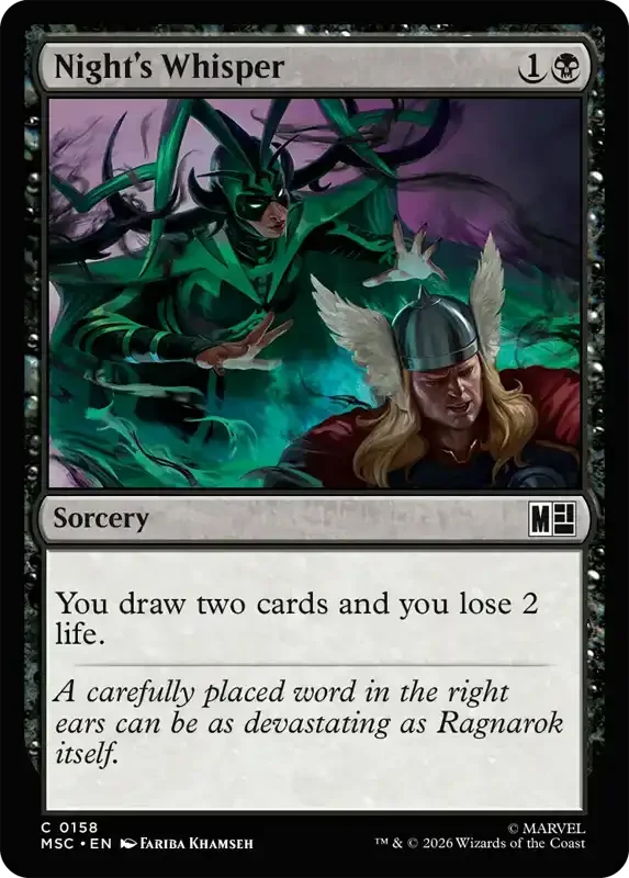 Marvel Super Heroes Set List - Night's Whisper