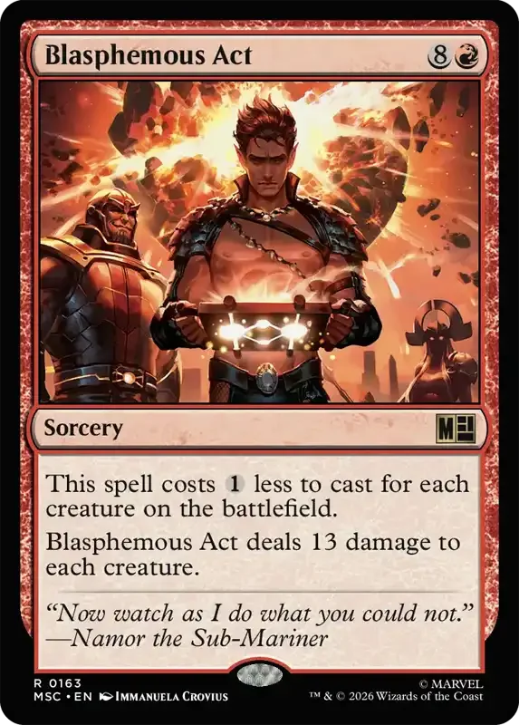 Marvel Super Heroes Set List - Blasphemous Act
