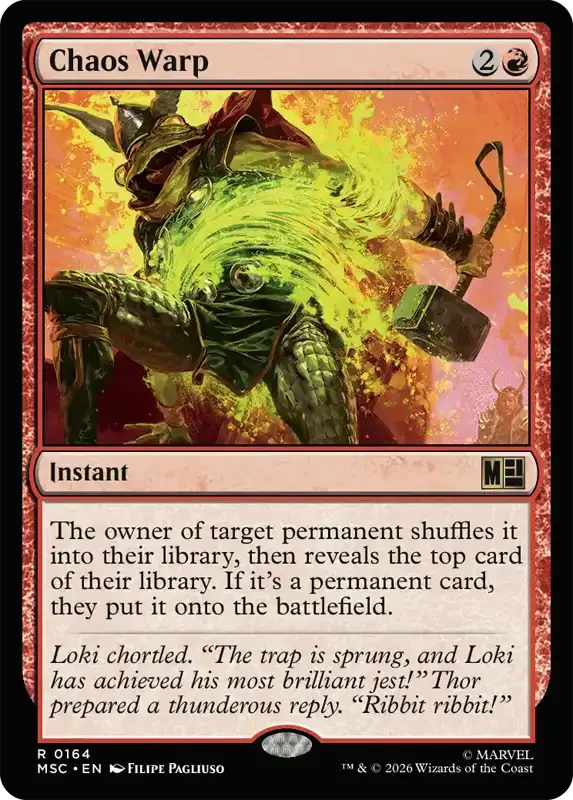 Marvel Super Heroes Set List - Chaos Warp