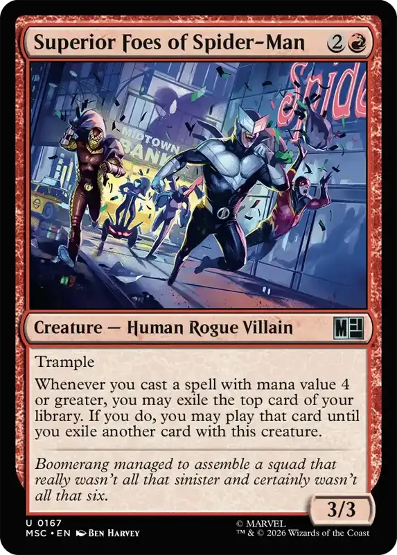 Marvel Super Heroes Set List - Superior Foes of Spider-Man