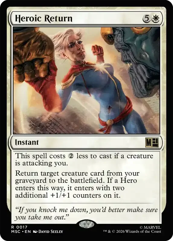 Marvel Super Heroes Set List - Heroic Return