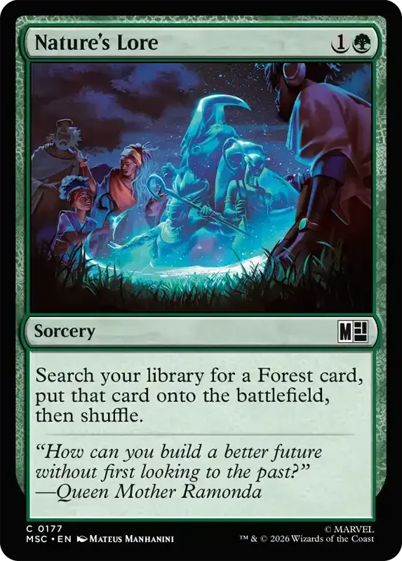 Marvel Super Heroes Set List - Nature's Lore